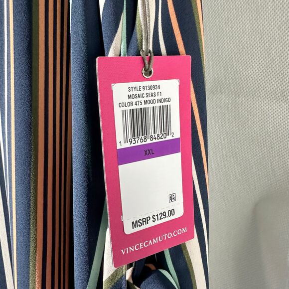 Vince Camuto Sleeveless Asymmetrical Hem Striped
Dress Size XXL - Picture 6 of 10